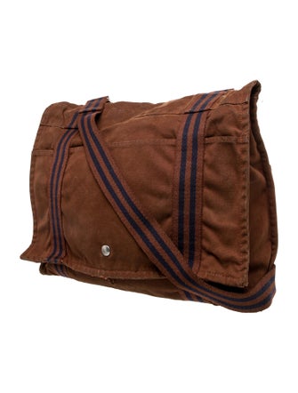 Hermès Toile Fourre-Tout Besace MM