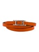 Hermès Leather Hapi 3MM Wrap Bracelet