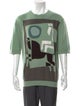 Hermès Graphic Print Short Sleeve Cashmere Pullover
