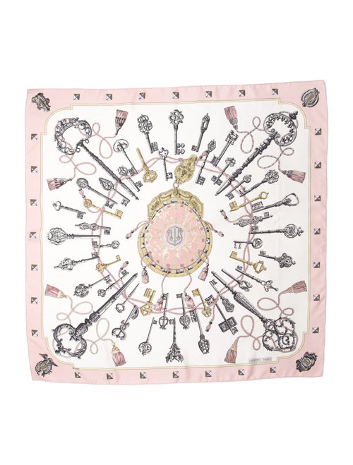 Hermès Les Clés Silk Scarf
