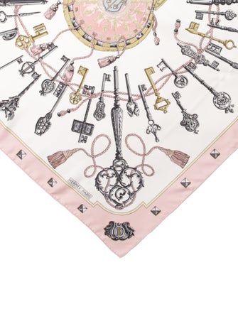 Hermès Les Clés Silk Scarf