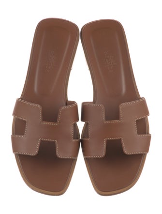 Hermès Oran Calfskin Slides