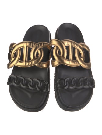 Hermès Extra Chaîne d'Ancre Insignia Slides