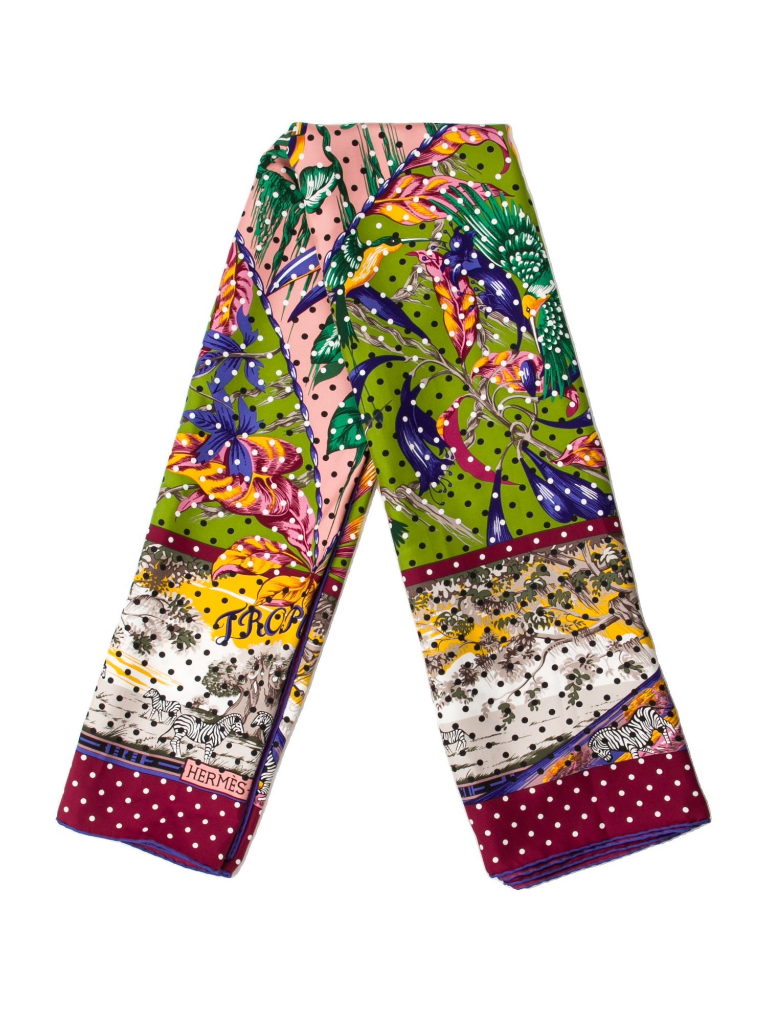 Hermès Tropiques Silk Shawl