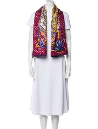 Hermès Tropiques Silk Shawl