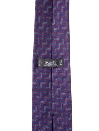 Hermès Silk Printed Tie