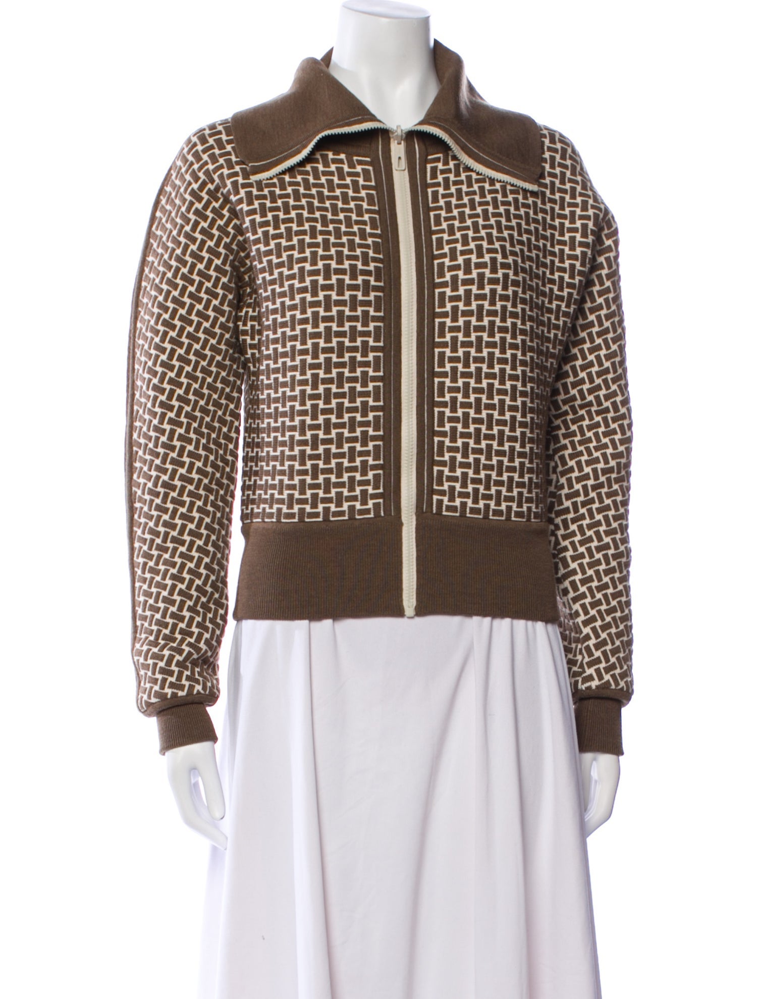 Hermès Virgin Wool Printed Bomber Jacket