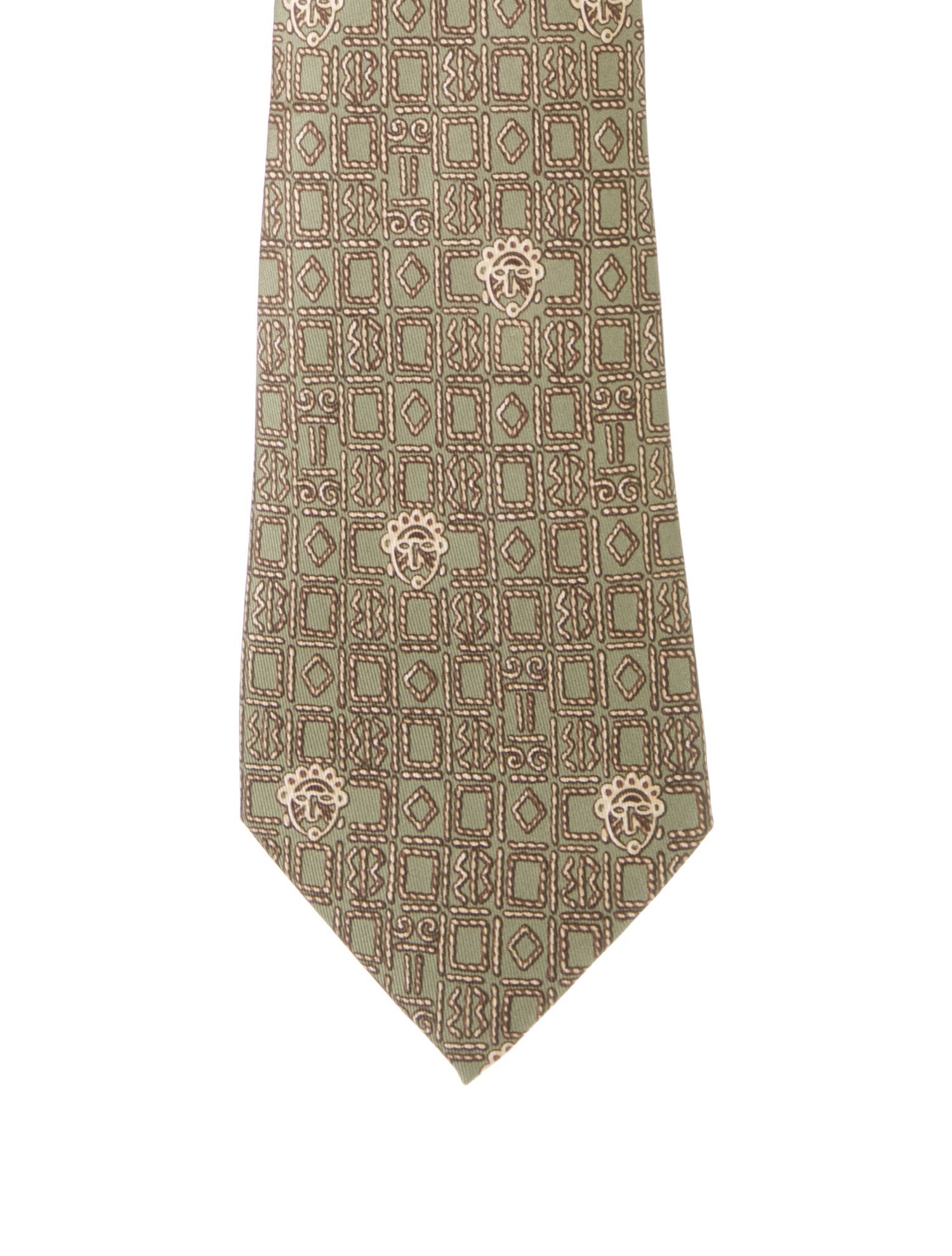 Hermès Silk Printed Tie