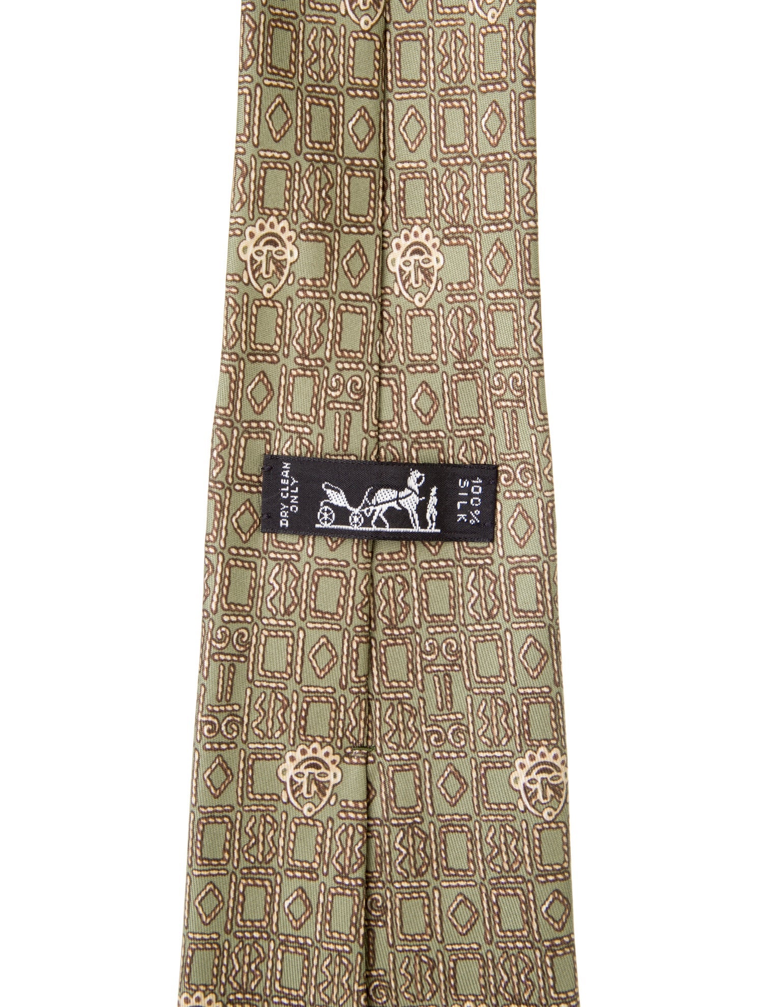 Hermès Silk Printed Tie