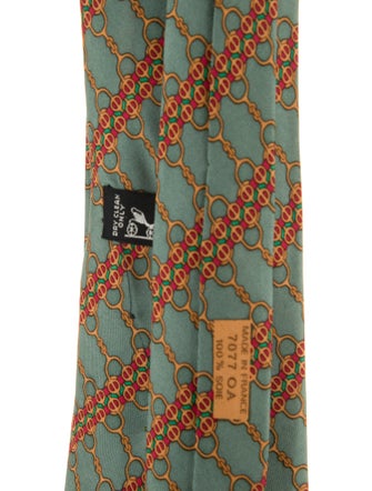 Hermès Silk Printed Tie