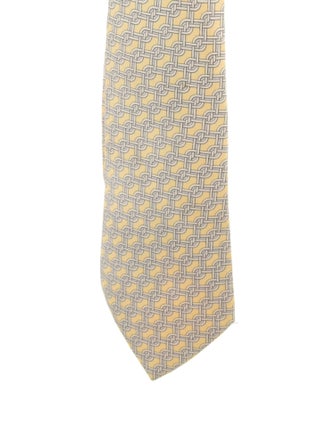 Hermès Silk Printed Tie