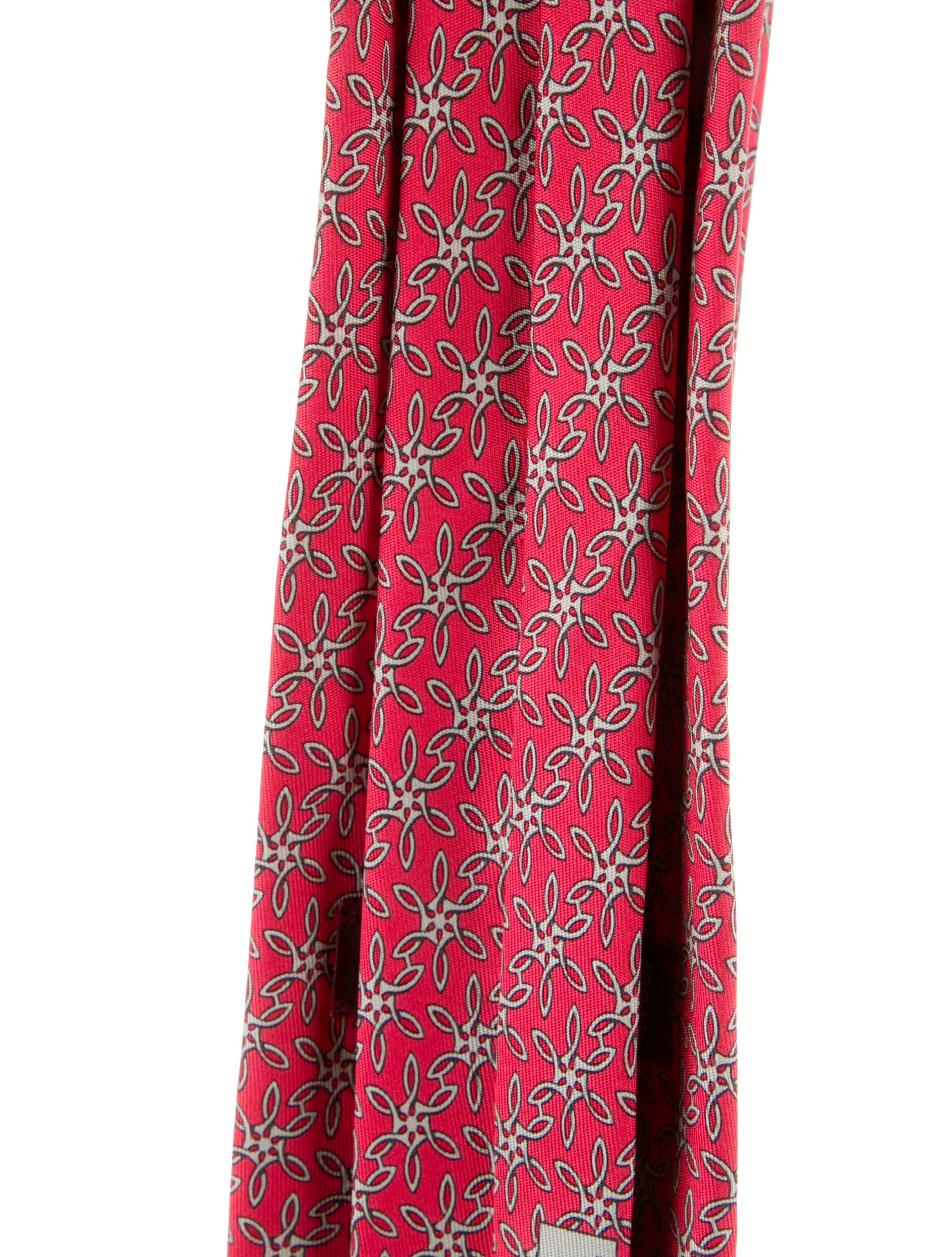Hermès Silk Printed Tie