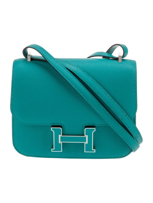 Hermès Epsom Verso Enamel Mini Constance 18