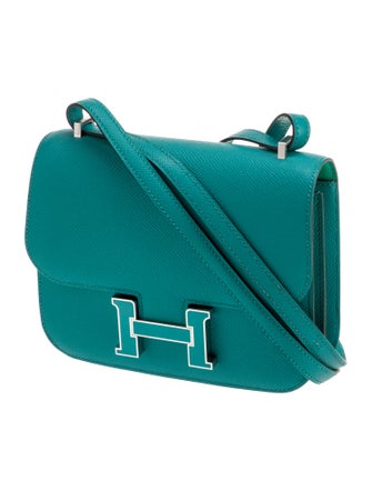 Hermès Epsom Verso Enamel Mini Constance 18