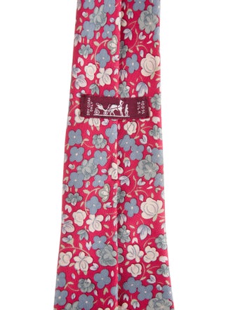 Hermès Flower Silk Tie