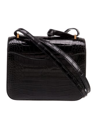 Hermès Shiny Alligator Mini Constance 18