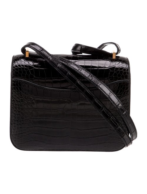 Hermès Shiny Alligator Mini Constance 18
