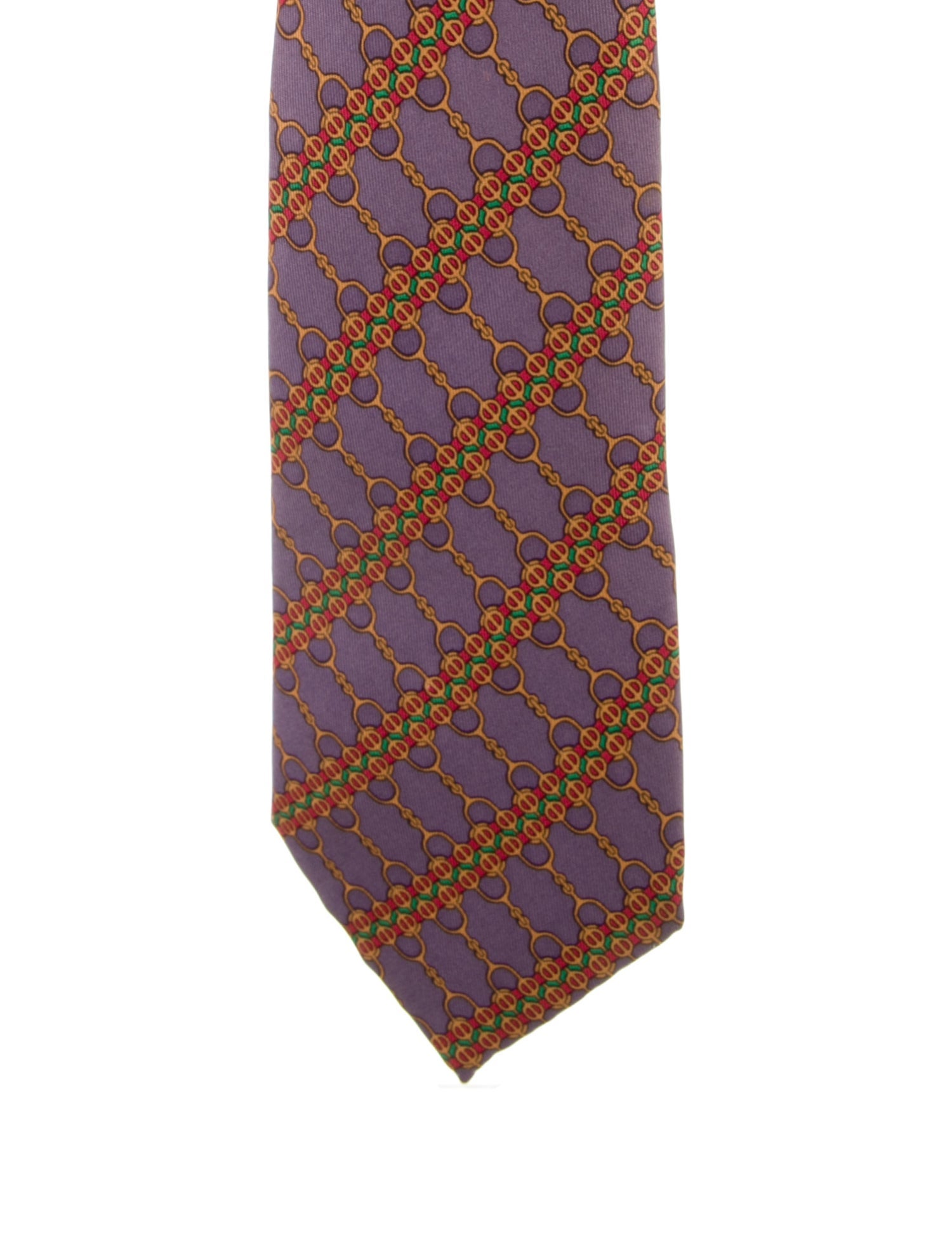 Hermès Silk Printed Tie