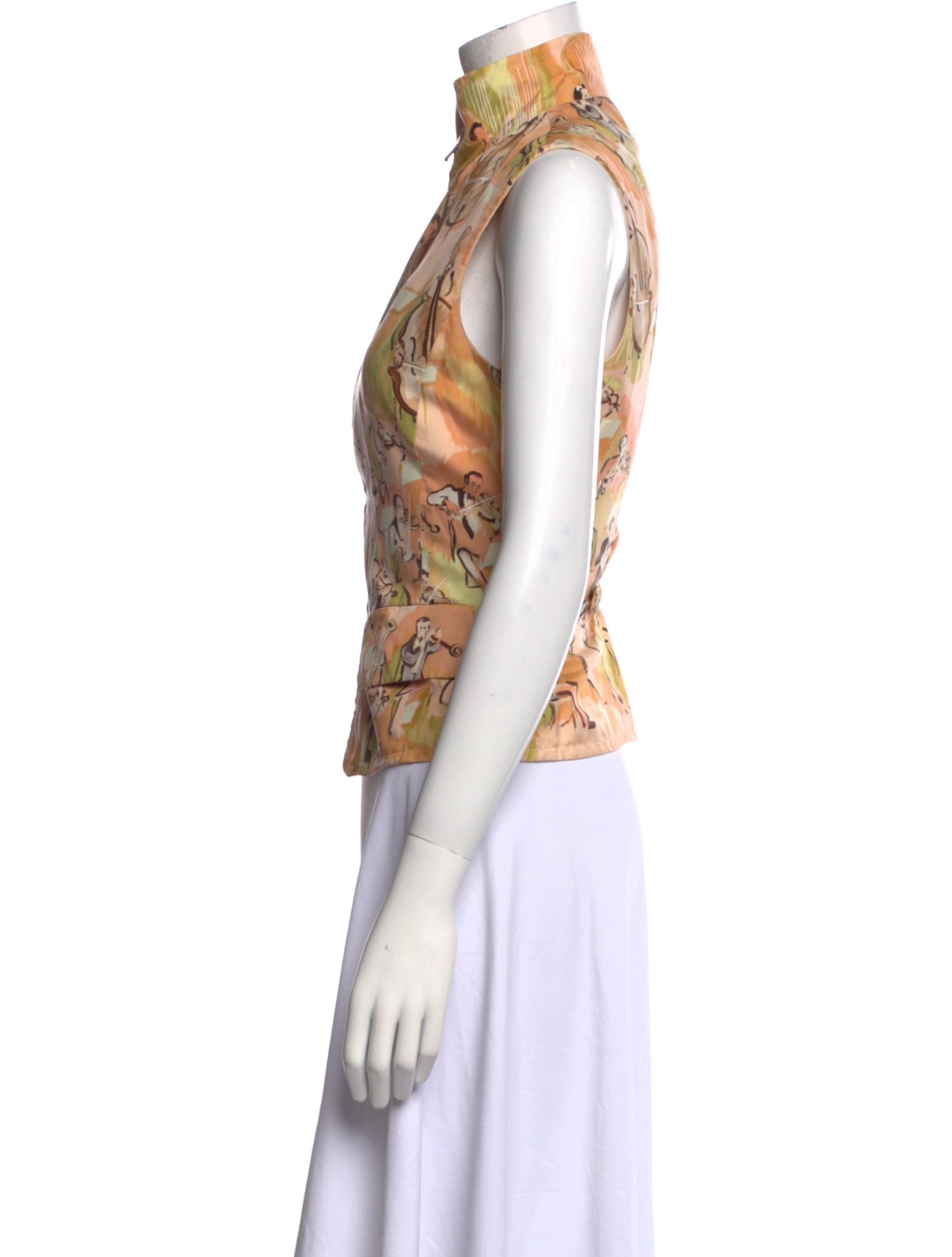 Hermès Silk Floral Print Blouse