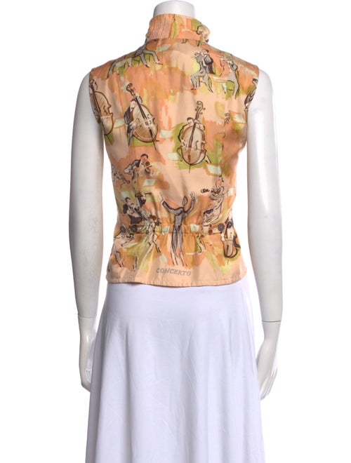 Hermès Silk Floral Print Blouse