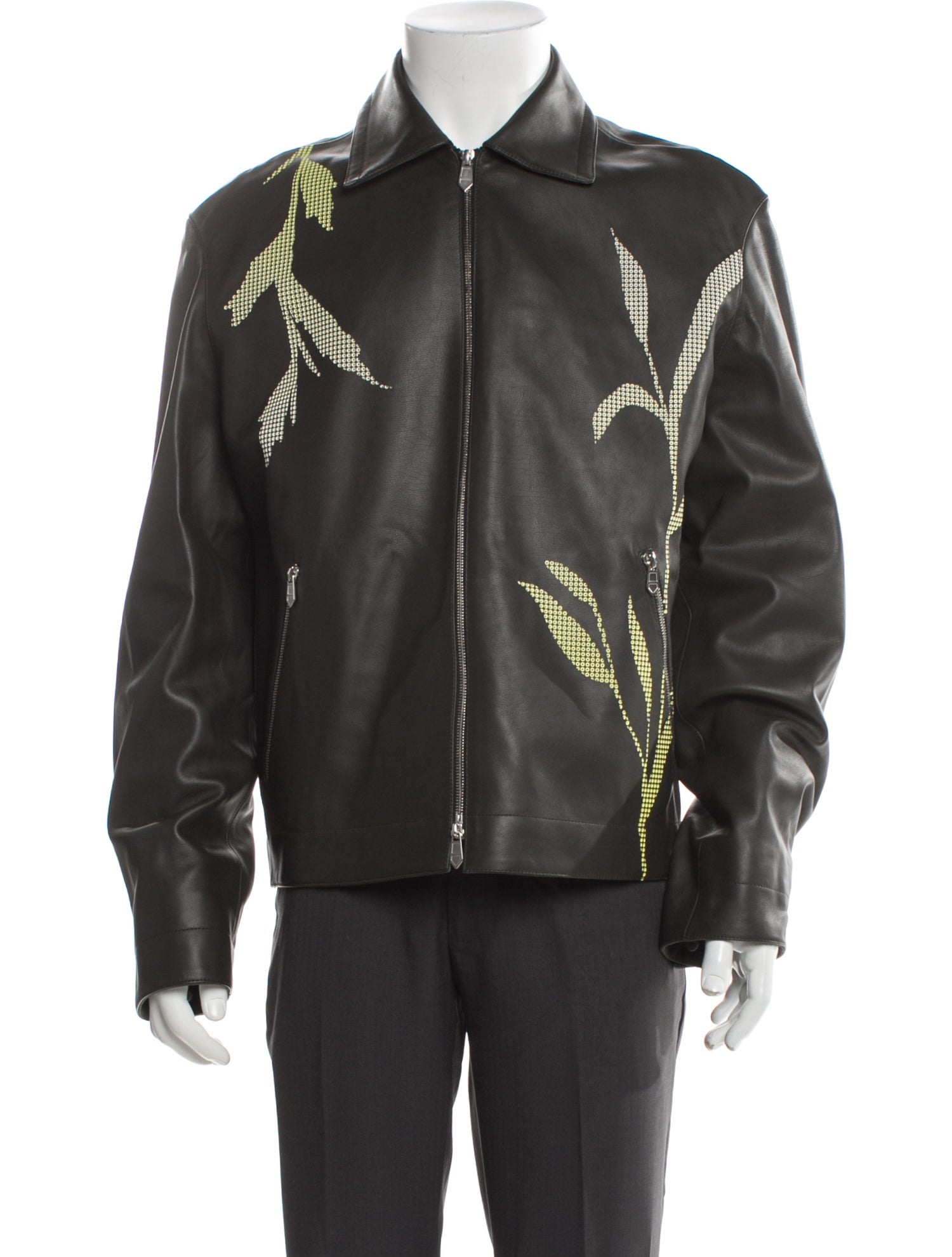 Hermès 2023 Herbier Perfore Moto Jacket