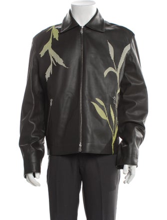 Hermès 2023 Herbier Perfore Moto Jacket