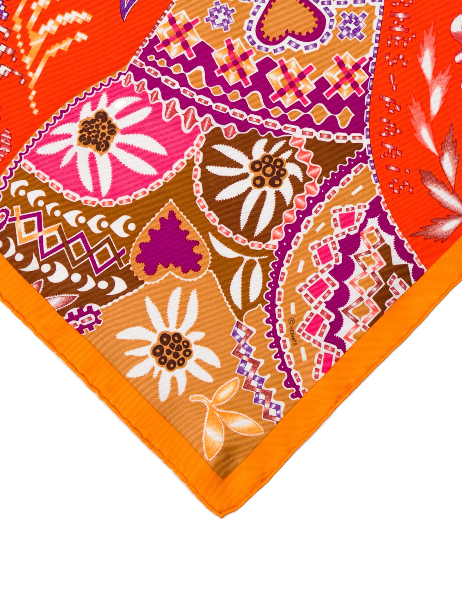 Hermès Gavroche En Attendant Ulysse Silk Scarf