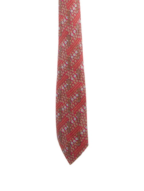 Hermès Silk Printed Tie