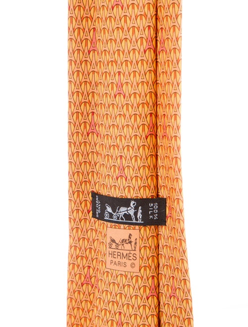 Hermès Silk Printed Tie