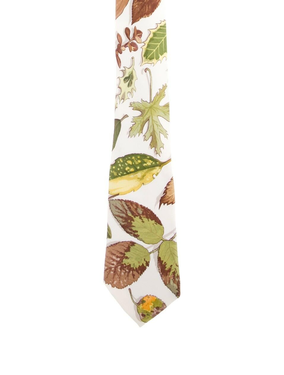 Hermès Silk Printed Tie