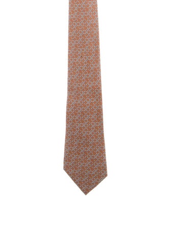 Hermès Silk Printed Tie
