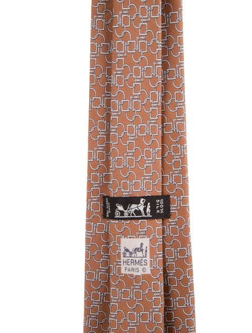Hermès Silk Printed Tie