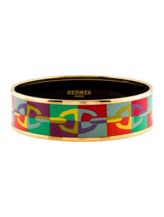 Hermès Optique Chaine d'Ancre Wide Bangle