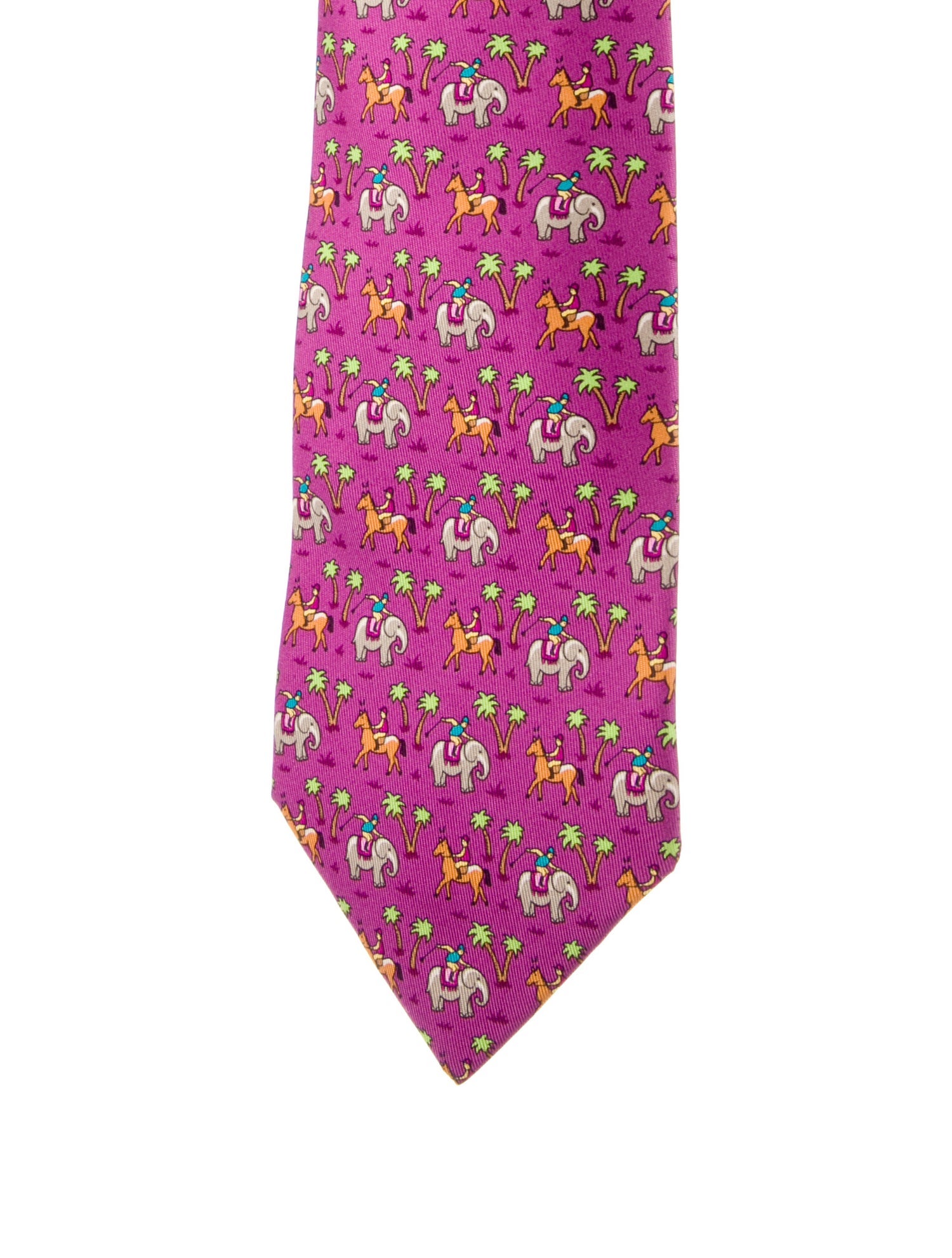 Hermès Printed Silk Tie