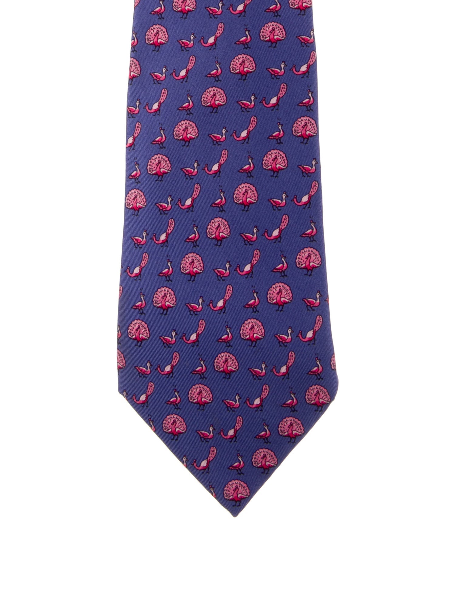 Hermès Printed Silk Tie