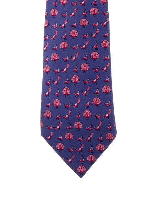 Hermès Printed Silk Tie