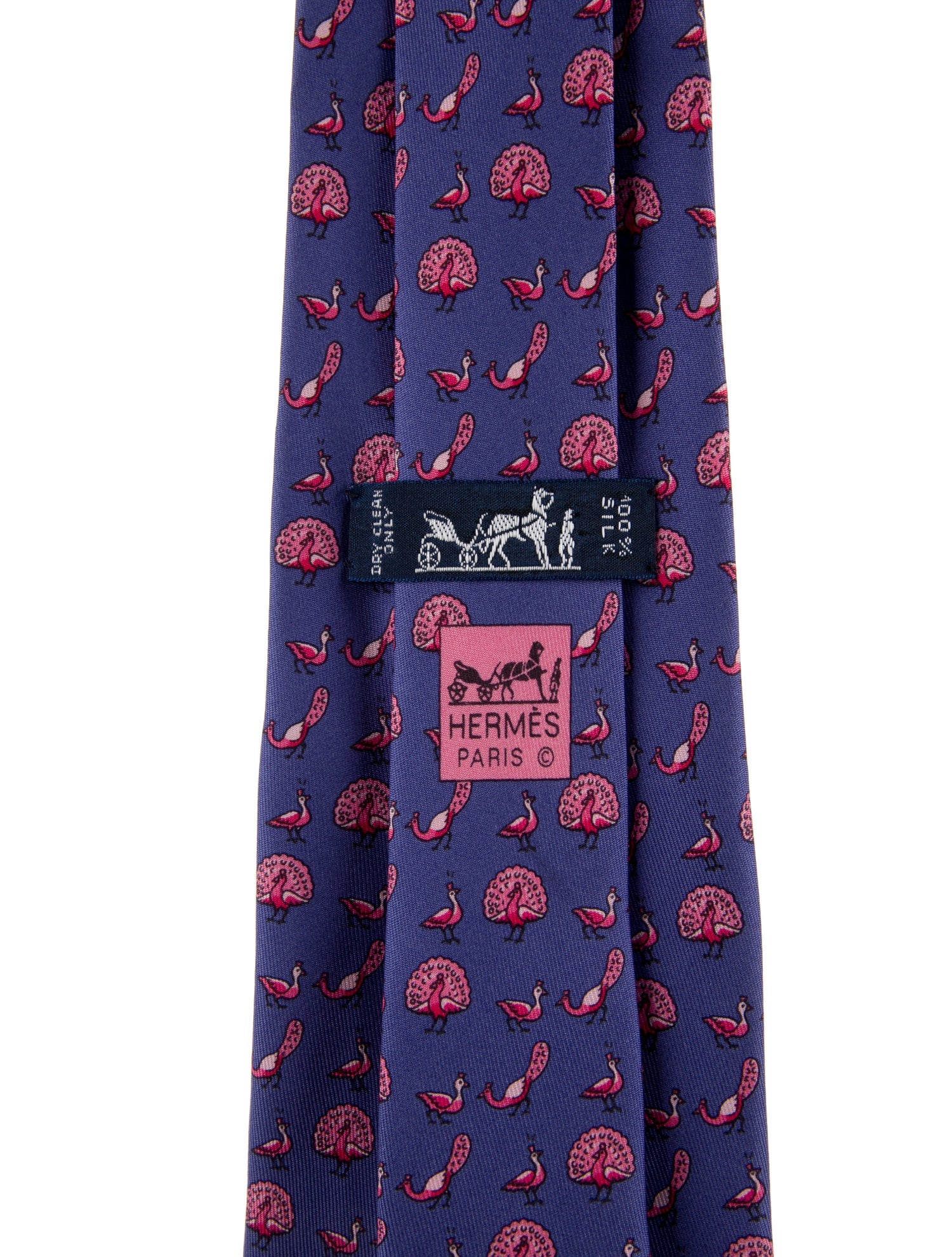Hermès Printed Silk Tie