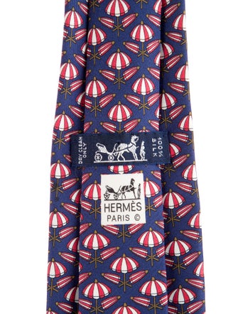 Hermès Silk Patterned Tie