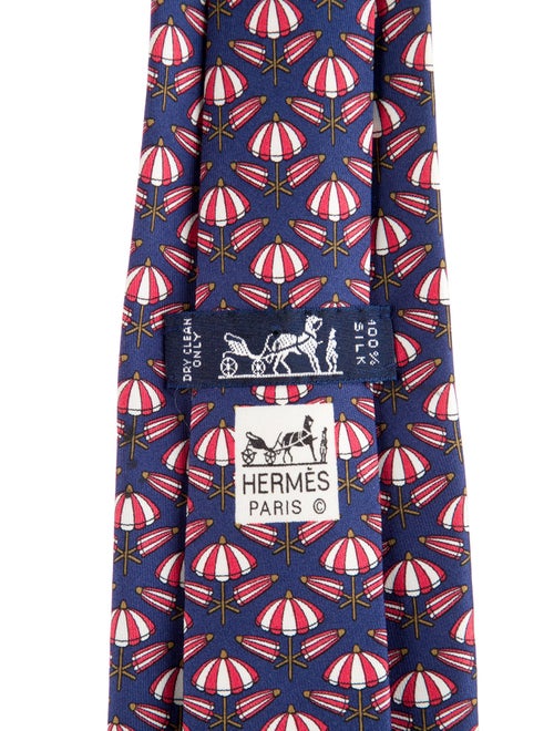 Hermès Silk Patterned Tie