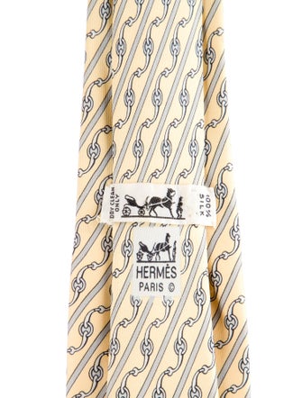 Hermès Silk Printed Tie