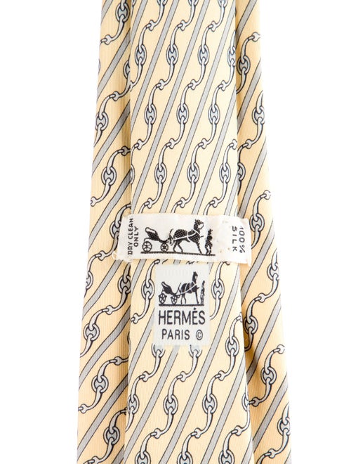 Hermès Silk Printed Tie