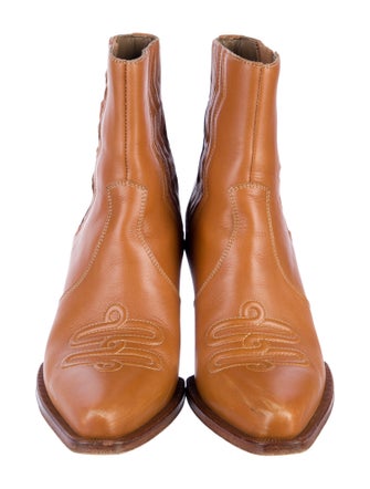 Hermès Vegas Leather Western Boots