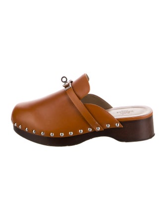 Hermès Carlotta Leather Mules