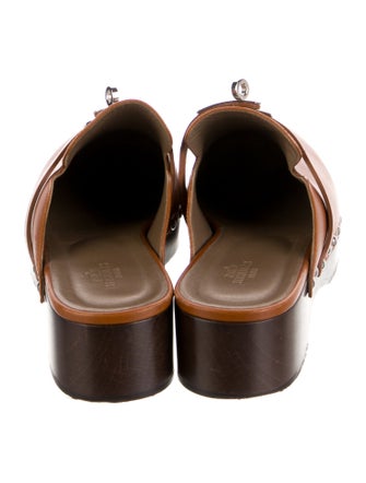 Hermès Carlotta Leather Mules