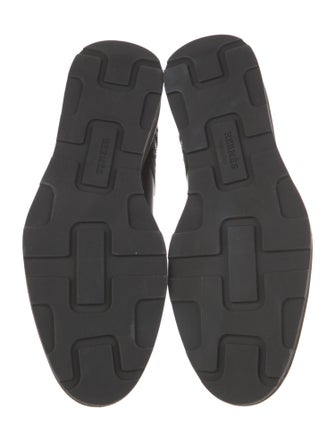 Hermès Leather Lasercut Accents Lace-Up Boots