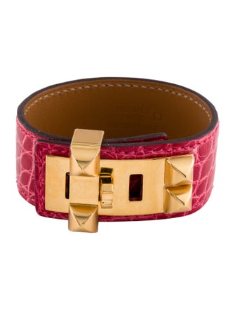 Hermès Alligator Leather Collier De Chien Wrap Bracelet