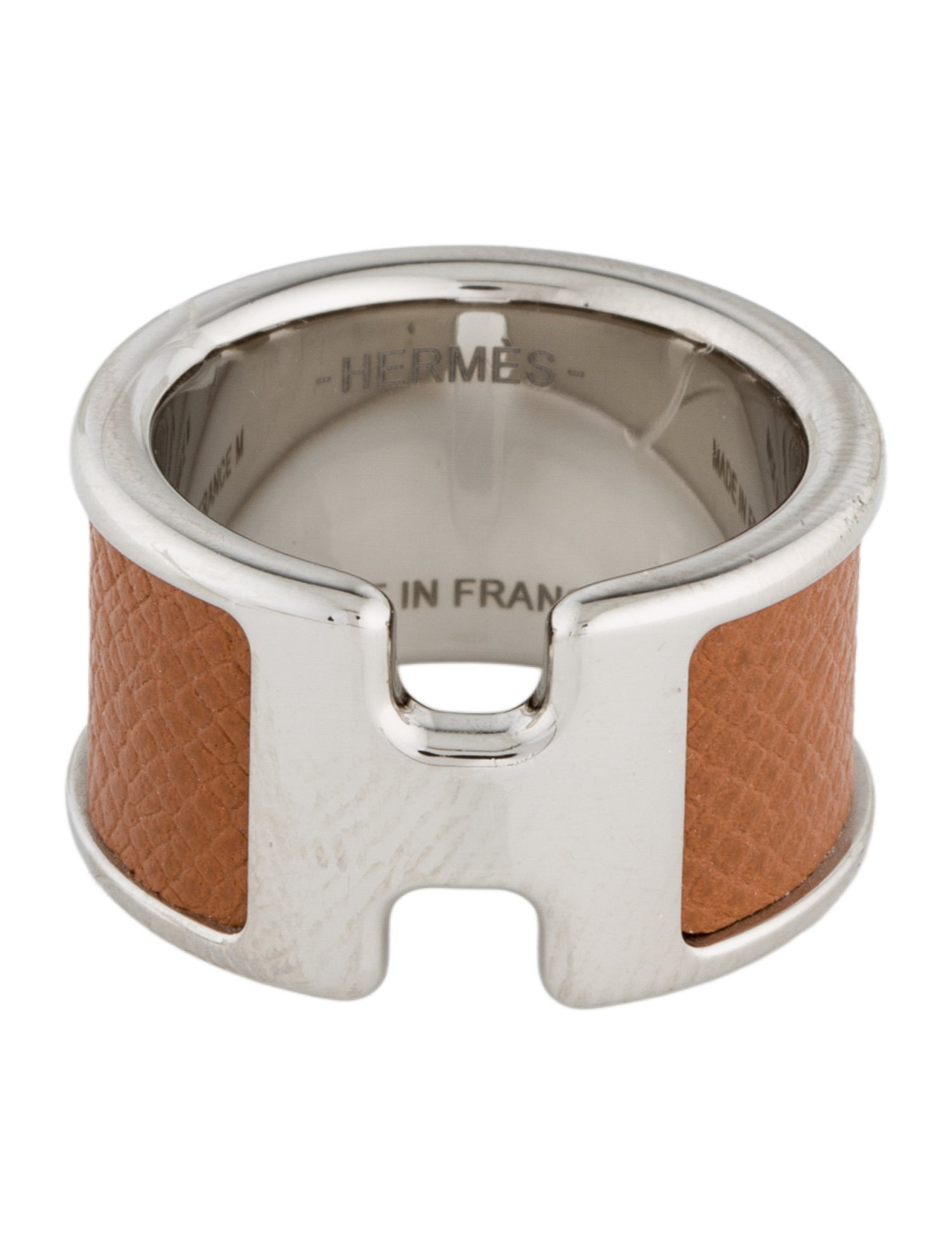 Hermès Leather Olympe Ring, Large Model