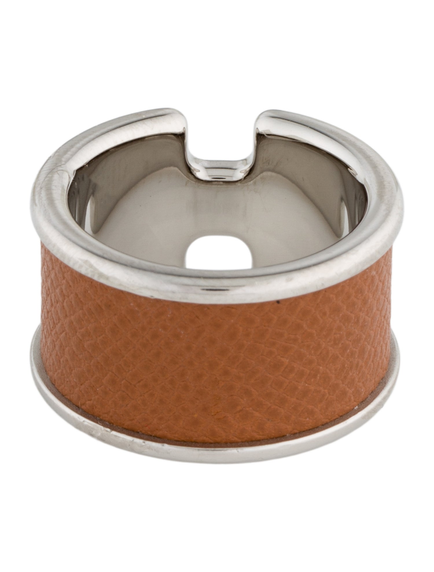 Hermès Leather Olympe Ring, Large Model