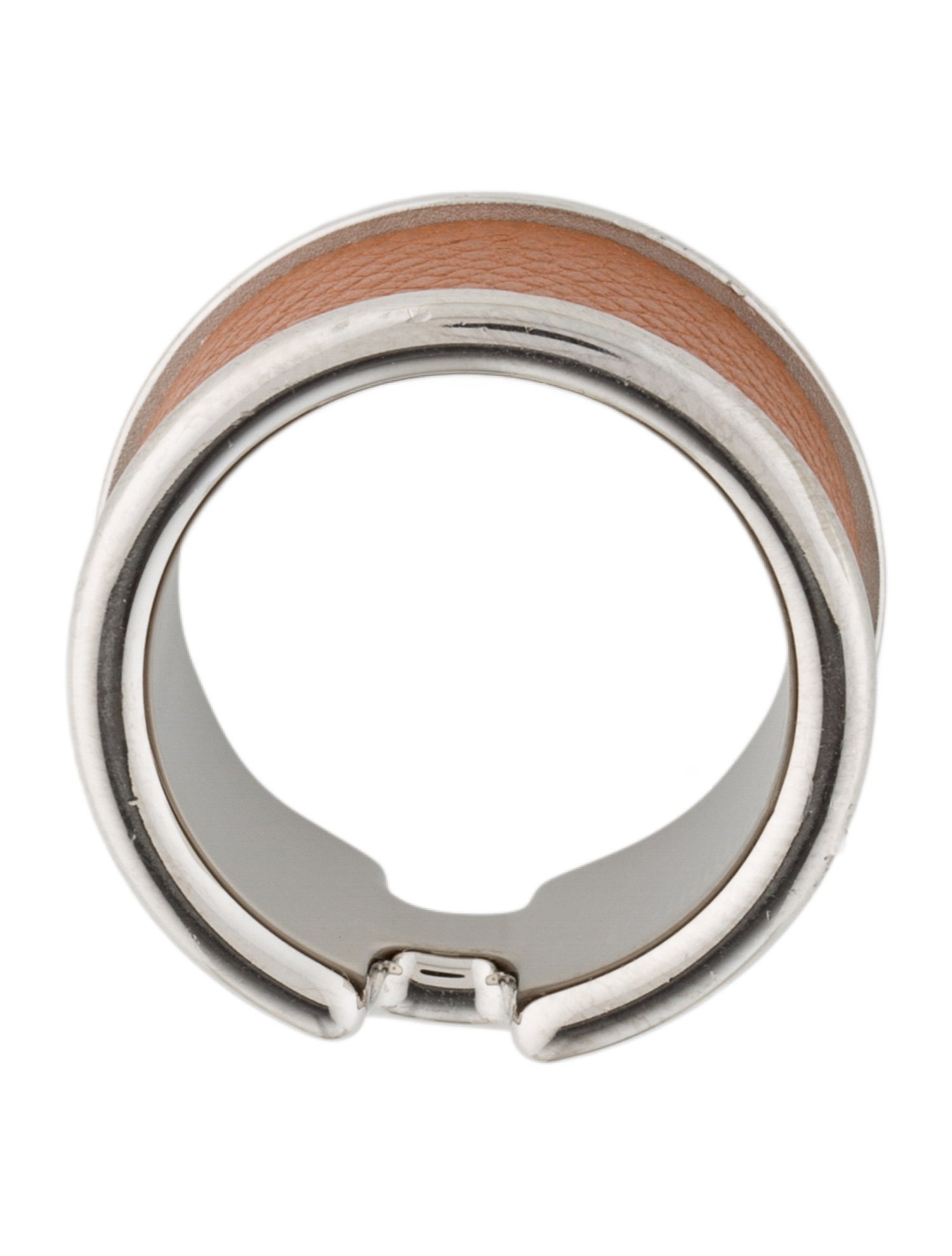 Hermès Leather Olympe Ring, Large Model
