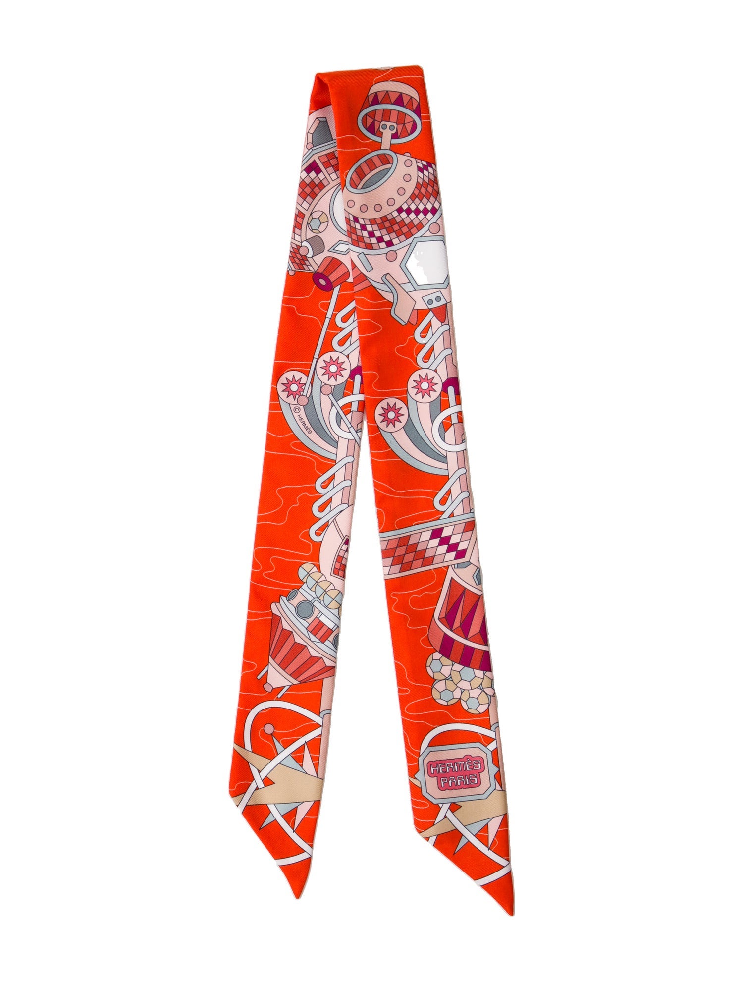 Hermès Odyssey Silk Twilly Scarf